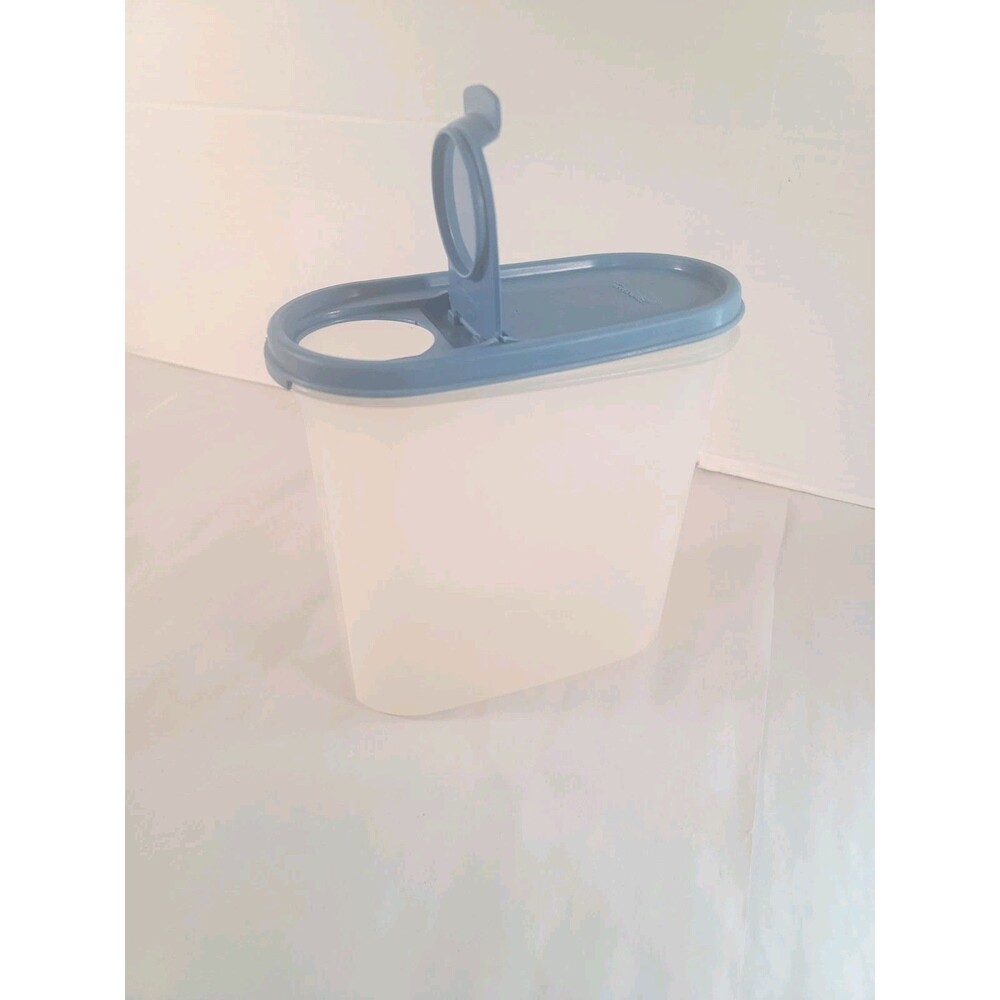 Vintage Tupperware Modular Mate 7 1/4 Cup Container 1613-7 & Lid 1617-15  Blue
